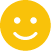 A simple yellow smiley face with black eyes and a black curved smile, centered on a plain background.