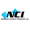 The logo for National Comfort Institute, Inc. (NCI) with stylized blue waves behind the bold black NCI letters.